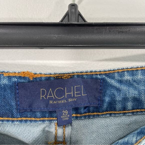 NWT Rachel Roy Silver Sequin Embellished Straight Leg Ankle Denim Jeans 29 - Picture 10 of 14